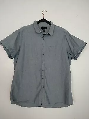 Marc Anthony Button Down Mens Shirt XXL Slim Fit Cotton Short Sleeve Woven... • $14.95