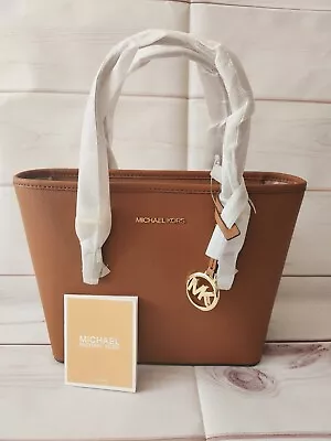 Michael Kors Jet Set Travel Extra-Small Saffiano Leather Top-Zip Tote Bag • $115