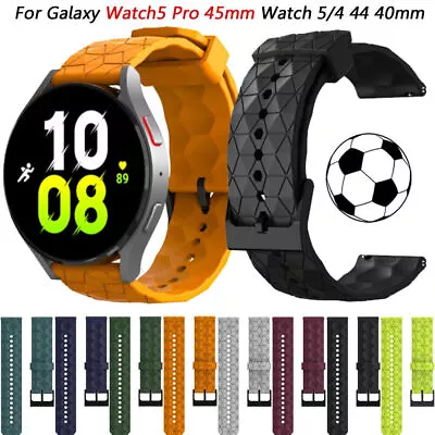 Football Silicone Band For Samsung Galaxy Watch 5 Pro 4 3 40 42 46 45mm S3 Strap • $9.23