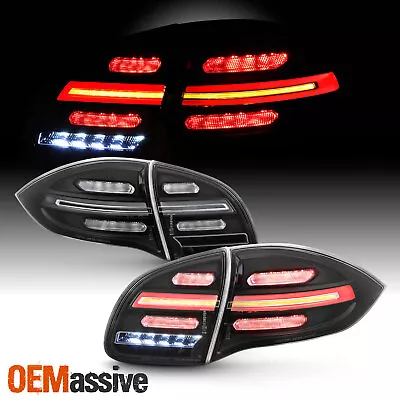 $579.99 • Buy For 2011-2014 Porsche Cayenne 958 LED Running Sequential Signal Black Tail Light