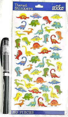 Mini Dinosaurs -  Scrapbooking Card Stickers (NEW) Sticko - Flat • $2.99