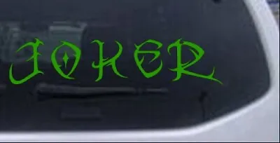 Tribal Joker Car Or Truck Window Laptop Decal Sticker Lime 8.5X2 • $5.20