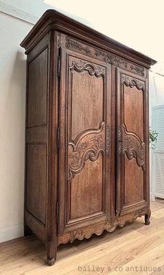 $2775 • Buy A Rare Antique French Oak Louis XV Style Carved Armoire - FRP02