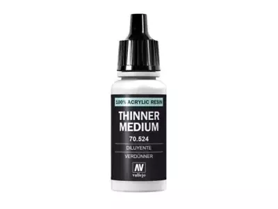 17 Ml Thinner Medium Bottle Vallejo Hobby Modeling Accessory 70524 • $3