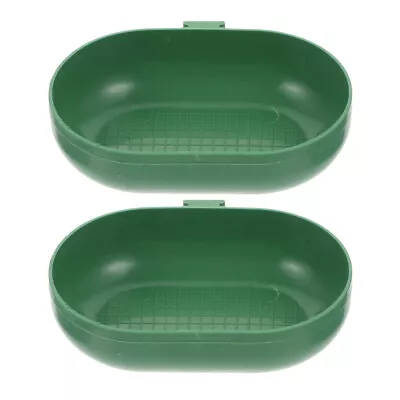 2 Bird Bath Tub Hanging Birdbath For Pet Parrot Cage-RL • £5.55