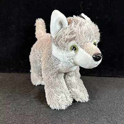 Adventure Planet Wild Jungle Gray Wolf Husky Dog 9  Plush Stuffed Animal Toy • $9.90