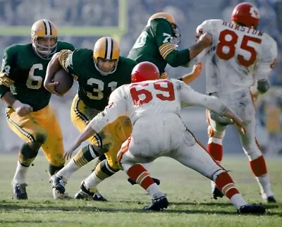  JIM TAYLOR GREEN BAY PACKERS FULLBACK SUPERBOWL 1 AGAINST THE CHIEFS 8 X10   • $4.99