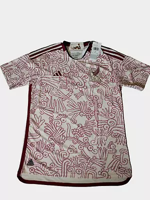 Adidas Mexico 2022 Authentic Heat Rdy Away Jersey Short Sleeve HD9313 Men'sMulti • $125