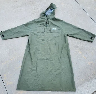 Hodgman Army Green Full Length Rain Poncho Waterproof Pockets With Bag   3-20:45 • $26.95