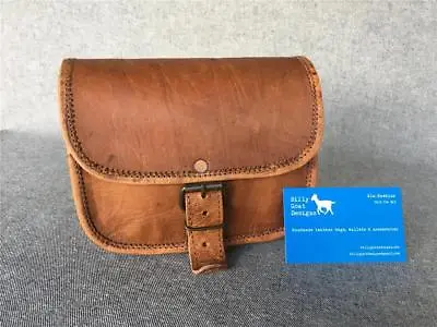Handmade Goat Leather Money Pouch 5  & 7  Bum Bag Fanny Pack Billy Goat Designs • $35.88