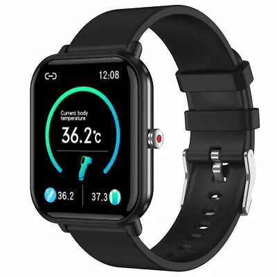 $39.59 • Buy Waterproof Smart Watch Heart Rate Blood Pressure Body Temperature Monitor Watch