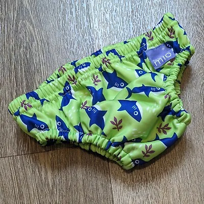 Baby Boys 9-12 Kg 9 Month Plus Bambino Mio Swim Nappy Shark Print • £2.95