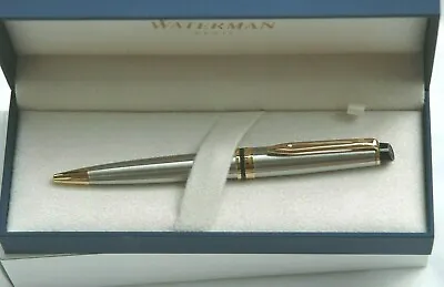Magnificent Ballpoint Pen Waterman Expert Grey Ice New Of Stock IN Box T52 • $195.42