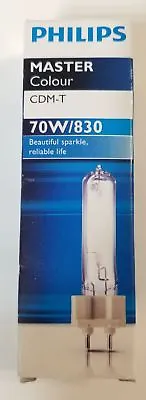 Philips CDM-T 70W/830 G12 MASTERColor 3000K Metal Halide Bulb 196996 70 T6 830 • $23.50