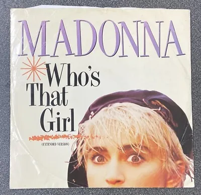 Madonna - Who's That Girl 1987 (UK) - 12  Vinyl SP 45RPM VG/G • £6.49