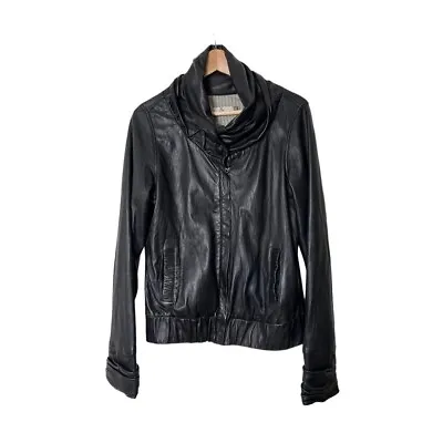 Mike & Chris Leather Jacket Black Women’s M 0710 • $100