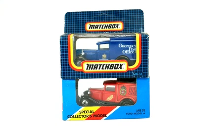 £7.99 • Buy Matchbox X 2 MB-38 Ford Model A Vans - Guernsey & IOW Post Office - Boxed