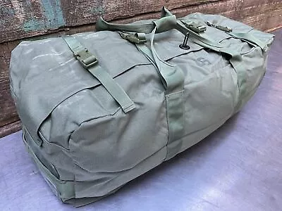 US Military IMPROVED DUFFEL BAG ZIPPER Deployment Flight Travel Camping B Grade • $29.95