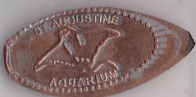 Elongated Souvenir Penny: ST AUGUSTINE AQUARIUM (Ray)  Z  401 • $1.99