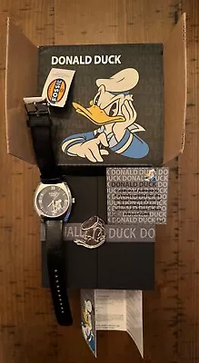 Rare Disney Donald Duck Fossil Limited Edition Watch New In Donald Duck Box • $50
