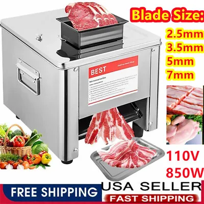 850W Commercial Electric Meat Cutter Slicer Shredding Cutting Machine Kitchen US • $180.99