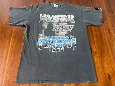 Los Angeles Kings 1993 NHL Conference Champions Starter Shirt Size Large • $24.99