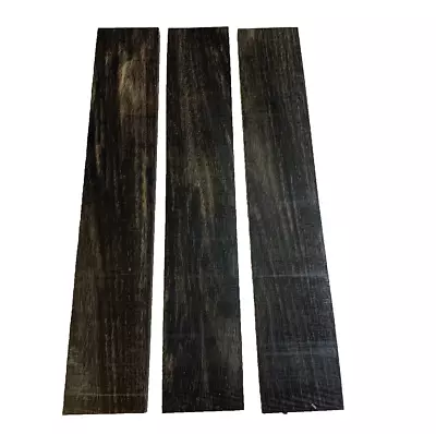 Pack Of 3 Gaboon Ebony Thin Stock Lumber Board Wood Blank Lathe 3/8  X 2  X 12  • $42.33