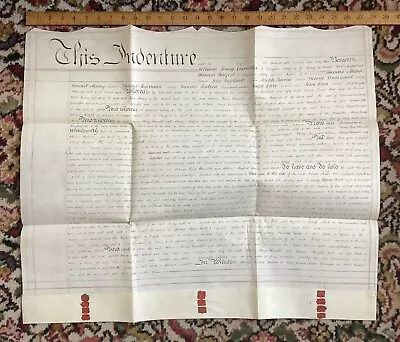 Indenture Document 1863. Broughton Astley Leicetershire • £5