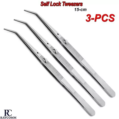 Surgical Cotton Dressing Tweezers Dental Self Lock Forceps Medical Instruments • $13.99