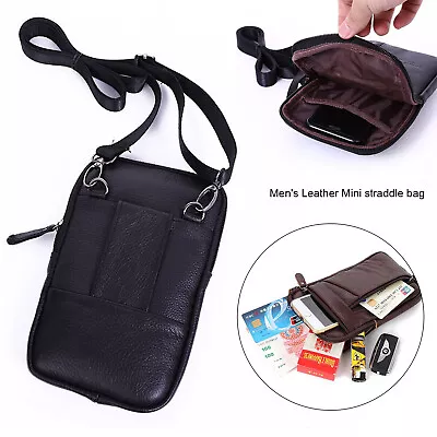 Men Laptop Messenger Small Bags Men's Leather Shoulder Bag Crossbody Wallet Bag • $15.99