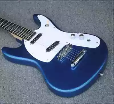 Hot Sale Metallic Blue Mosrite Adventure II Electric Guitar Smoer Headstock • $355