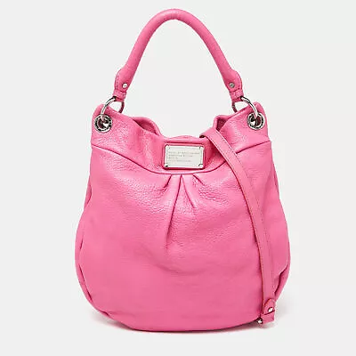 Marc By Marc Jacobs Pink Leather Classic Q Hillier Hobo • $163.80