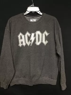 H & M Oversized Sweatshirt Glitter AC/DC Logo 1X WOMENS PERFECT COND  • $30