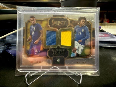 $100 • Buy 2017-18 Panini Select Double Team Memorabilia Jersey Neymar Jr / Willian BRAZIL