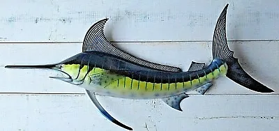 Marlin Hand Painted 28  Replica Wall Mount Sculpture Game Fishing Salt Water  • $44.50