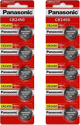 Panasonic CR2450 3V Button Coin Lithium Batteries Brand New Genuine Battery • $3.99