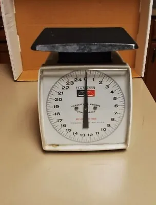 Vintage Hanson 25 Lb. Utility Scale Usa Made Scale Is Calibrated 8 1/2  Tall • $8.99