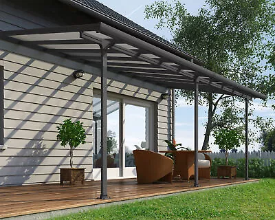 Lean To Veranda Pergola 3x6.10 Aluminium Patio Cover Feria Canopia By Palram • £2239