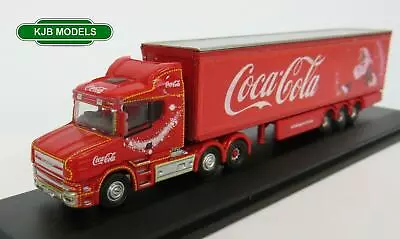 BNIB N GAUGE OXFORD 1:148 NTCAB007CC Scania T Cab Coca Cola Christmas Lorry • £20.50