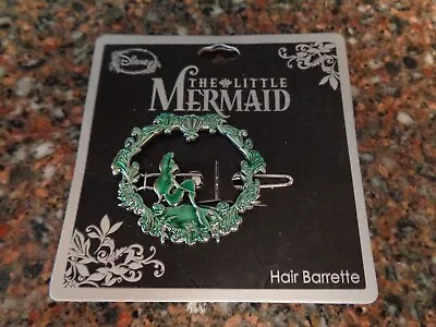 The Little Mermaid Ariel Barette Green Women's Hair Clip Accessory Disney • $19.99