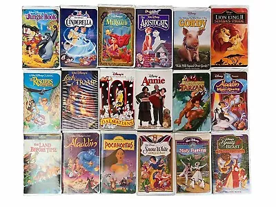 Vintage Walt Disney Lot Of 21 Various VHS Video Cassette Tapes • $29