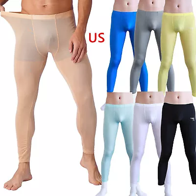 US Mens Thermal Compression Pants Athletic Sports Base Layer Running Gym Tights • $10.99