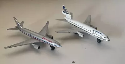 2 Metal Diecast Matchbox Airplanes Continental 1973 American 1997 • $10