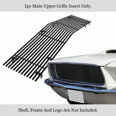 Fits 1967-1968 Ford Mustang Upper Stainless Steel Black Billet Grille Insert • $65.99