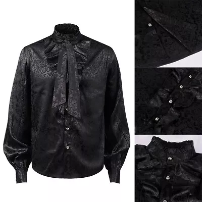 Premium Quality Steampunk Gothic Tops Victorian Inspired Shirts For Men • £26.18