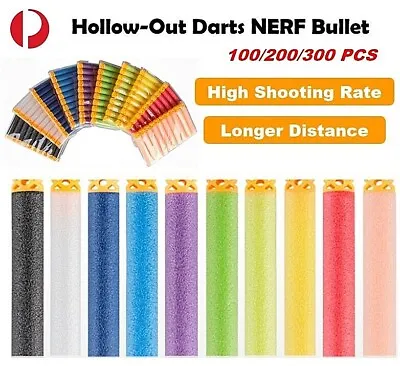 Hollow Darts Bullet For NERF N-Strike Elite Refill Toy Gun Blaster EVA Bullets • $15.87