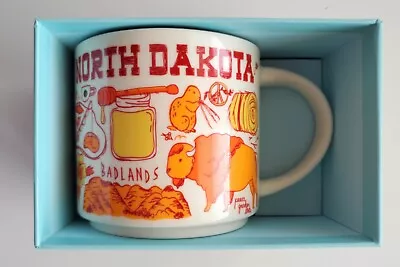 Starbucks BTS Been There Series North Dakota ND Nodak Mug Coffee Cup Bison • £43.19