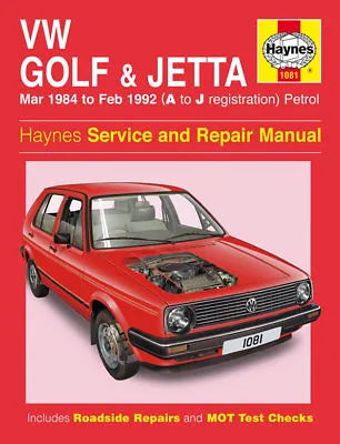 1081 VW Golf & Jetta 1984 - 1991 Petrol Haynes Service And Repair Manual • $18.88