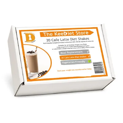£33.99 • Buy KeeDiet® 20 X VLCD Meal Replacement Diet Cafe Latte MRP Shake Slim