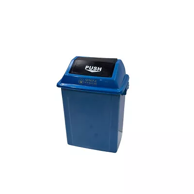 20 Litre Heavy Duty Rubbish Bin Trash Bin Garbage Office Kitchen Lid 20L Blue • $34.49